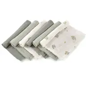 Set 6 scutece, Jane, Din muselina de bambus, Hipoalergenice, 35 x 35 cm, Botanic BYN8420421089187