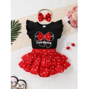 Set pentru fetute cu body si pantaloni cu volane - adorable mbtu120-r2