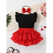 Set pentru fetute cu body si pantaloni cu volane - adorable mbtu120-r2