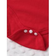Set sarafan alb cu inimioare si body rosu mdtu126-r2