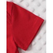 Set sarafan alb cu inimioare si body rosu mdtu126-r2