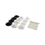 Tampoane de san refolosibile, Jane, 12 bucati, Cu saculet pentru spalare fascila, Masura M, Pentru cupele A, B si C BYN8420421082416