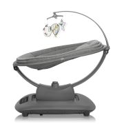 Balansoar si sezlong, Lionelo, Blossom, 5 melodii, 5 moduri de balansare, Cu jucarii, Husa respirabila, 60% bambus, Cu telecomanda, Reglare pozitie scaun pentru somn, Pana la 9 kg, Gri BYNLO-BLOSSOM_GREY_CONCRETE
