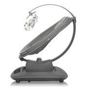 Balansoar si sezlong, Lionelo, Blossom, 5 melodii, 5 moduri de balansare, Cu jucarii, Husa respirabila, 60% bambus, Cu telecomanda, Reglare pozitie scaun pentru somn, Pana la 9 kg, Gri BYNLO-BLOSSOM_GREY_CONCRETE