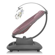 Balansoar si sezlong, Lionelo, Blossom, 5 melodii, 5 moduri de balansare, Cu jucarii, Husa respirabila, 60% bambus, Cu telecomanda, Reglare pozitie scaun pentru somn, Pana la 9 kg, Mov BYNLO-BLOSSOM_PINK_MAUVE
