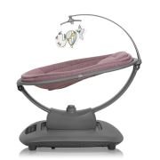 Balansoar si sezlong, Lionelo, Blossom, 5 melodii, 5 moduri de balansare, Cu jucarii, Husa respirabila, 60% bambus, Cu telecomanda, Reglare pozitie scaun pentru somn, Pana la 9 kg, Mov BYNLO-BLOSSOM_PINK_MAUVE
