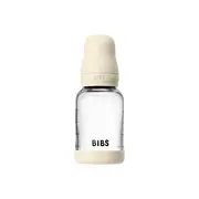 Bibs - set complet biberon din sticla anticolici cu tetina din latex, flux lent, 120 ml, ivory bbb5019216