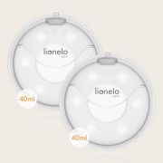 Colector de lapte, Lionelo, Milky, 2 buc, Se potriveste tuturor sutienelor, Cutie depozitare igienica inclusa, Fara bisfenol A, Capacitate 40 ml, Transparent BYNLOC-MILKY_PLUS