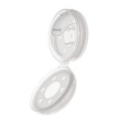 Colector de lapte, Lionelo, Milky, 2 buc, Se potriveste tuturor sutienelor, Cutie depozitare igienica inclusa, Fara bisfenol A, Capacitate 40 ml, Transparent BYNLOC-MILKY_PLUS