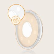 Colector de lapte, Lionelo, Milky, 2 buc, Se potriveste tuturor sutienelor, Cutie depozitare igienica inclusa, Fara bisfenol A, Capacitate 40 ml, Transparent BYNLOC-MILKY_PLUS