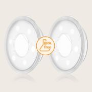 Colector de lapte, Lionelo, Milky, 2 buc, Se potriveste tuturor sutienelor, Cutie depozitare igienica inclusa, Fara bisfenol A, Capacitate 40 ml, Transparent BYNLOC-MILKY_PLUS