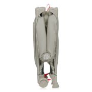 Patut pliant, Lionelo, Laura, 102 x 74 cm, Cu doua nivele, Functie de tarc, Cu roti, Include salteluta si geanta de transport, Pereti din plasa, Deschidere laterala, Pana la 15 kg, 0 luni +, Bej BYNLO-LAURA_BEIGE_SAND