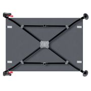Patut pliant, Lionelo, Laura, 102 x 74 cm, Cu doua nivele, Functie de tarc, Cu roti, Include salteluta si geanta de transport, Pereti din plasa, Deschidere laterala, Pana la 15 kg, 0 luni +, Gri BYNLO-LAURA_GREY_CONCRETE