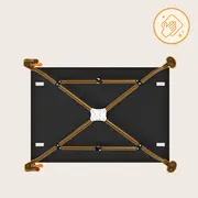 Patut pliant, Lionelo, Laura, 102 x 74 cm, Cu doua nivele, Functie de tarc, Cu roti, Include salteluta si geanta de transport, Pereti din plasa, Deschidere laterala, Pana la 15 kg, 0 luni +, Negru BYNLO-LAURA_BLACK_CARBON