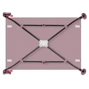 Patut pliant, Lionelo, Laura, 102 x 74 cm, Cu doua nivele, Functie de tarc, Cu roti, Include salteluta si geanta de transport, Pereti din plasa, Deschidere laterala, Pana la 15 kg, 0 luni +, Roz BYNLO-LAURA_PINK_NUDE