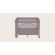 Patut pliant, Lionelo, Laura, 102 x 74 cm, Cu doua nivele, Functie de tarc, Cu roti, Include salteluta si geanta de transport, Pereti din plasa, Deschidere laterala, Pana la 15 kg, 0 luni +, Roz BYNLO-LAURA_PINK_NUDE