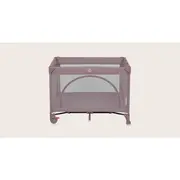 Patut pliant, Lionelo, Laura, 102 x 74 cm, Cu doua nivele, Functie de tarc, Cu roti, Include salteluta si geanta de transport, Pereti din plasa, Deschidere laterala, Pana la 15 kg, 0 luni +, Roz BYNLO-LAURA_PINK_NUDE