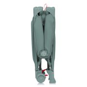 Patut pliant, Lionelo, Laura, 102 x 74 cm, Cu doua nivele, Functie de tarc, Cu roti, Include salteluta si geanta de transport, Pereti din plasa, Deschidere laterala, Pana la 15 kg, 0 luni +, Verde BYNLO-LAURA_GREEN_SAGE