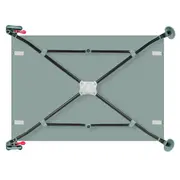 Patut pliant, Lionelo, Laura, 102 x 74 cm, Cu doua nivele, Functie de tarc, Cu roti, Include salteluta si geanta de transport, Pereti din plasa, Deschidere laterala, Pana la 15 kg, 0 luni +, Verde BYNLO-LAURA_GREEN_SAGE