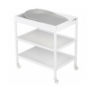 Saltea de infasat, FreeON, Prestige, Moale, Utilizabila si fara husa, Design ergonomic, Spuma PU, 70x44.5x11 cm, Fara BPA, 0 luni+, Grey BYN82450