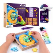 Set creatie Wood &amp; Craft - Little Worlds, 21*21cm - Bunny Moon KRTOK20032