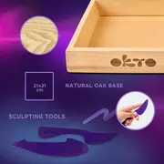 Set creatie Wood &amp; Craft - Little Worlds, 21*21cm - Mommy Troll KRTOK20031