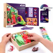 Set creatie Wood &amp; Craft - Little Worlds, 21*21cm - Mommy Troll KRTOK20031