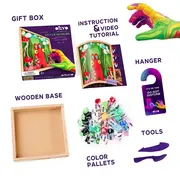 Set creatie Wood &amp; Craft - Little Worlds, 21*21cm - Mommy Troll KRTOK20031