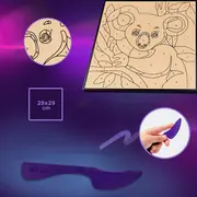 Set pictura cu argila usoara, 29*29 cm - Koala KRTOK20028