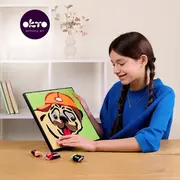 Set pictura cu argila usoara, 29*29 cm - Pug Dog KRTOK20029