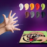 Set pictura cu argila usoara, 29*29 cm - Pug Dog KRTOK20029