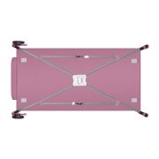  Patut pliant, Lionelo, Stefi Plus, Cu doua nivele, Cu intrare laterala cu fermoar, 2 roti, 120 x 60 cm, Conform cu standardul european de securitate EN 716, Roz BYNLO-STEFI_PLUS_PINK_MAGNOLIA