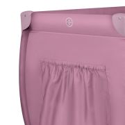  Patut pliant, Lionelo, Stefi Plus, Cu doua nivele, Cu intrare laterala cu fermoar, 2 roti, 120 x 60 cm, Conform cu standardul european de securitate EN 716, Roz BYNLO-STEFI_PLUS_PINK_MAGNOLIA