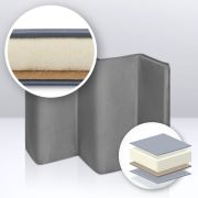  Patut pliant, Lionelo, Stefi Plus, Cu doua nivele, Cu intrare laterala cu fermoar, 2 roti, 120 x 60 cm, Conform cu standardul european de securitate EN 716, Roz BYNLO-STEFI_PLUS_PINK_MAGNOLIA