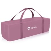  Patut pliant, Lionelo, Stefi Plus, Cu doua nivele, Cu intrare laterala cu fermoar, 2 roti, 120 x 60 cm, Conform cu standardul european de securitate EN 716, Roz BYNLO-STEFI_PLUS_PINK_MAGNOLIA