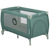  Patut pliant, Lionelo, Stefi Plus, Cu doua nivele, Cu intrare laterala cu fermoar, 2 roti, 120 x 60 cm, Conform cu standardul european de securitate EN 716, Verde Olive BYNLO-STEFI_PLUS_GREEN_OLIVE