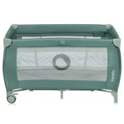  Patut pliant, Lionelo, Stefi Plus, Cu doua nivele, Cu intrare laterala cu fermoar, 2 roti, 120 x 60 cm, Conform cu standardul european de securitate EN 716, Verde Olive BYNLO-STEFI_PLUS_GREEN_OLIVE