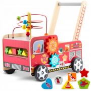 Antemergator din lemn tip masina de pompieri si diverse activitati, 48 x 27.5 x 40.5 cm, ricokids rk-873 edeedi787301
