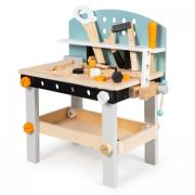Banc de lucru din lemn pentru copii cu 38 accesorii ecotoys 1178 edeedi1178