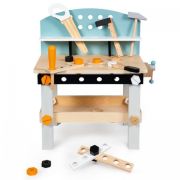 Banc de lucru din lemn pentru copii cu 38 accesorii ecotoys 1178 edeedi1178