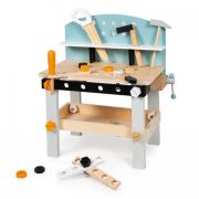 Banc de lucru din lemn pentru copii cu 38 accesorii ecotoys 1178 edeedi1178