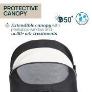 Carucior copii 3 in 1 Chicco Seety, cu scaun auto Kory Plus I-Size, EtnaBlack (Negru), 0luni+ CHC8709707+8709807+8714645-8