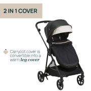 Carucior copii 3 in 1 Chicco Seety, cu scaun auto Kory Plus I-Size, EtnaBlack (Negru), 0luni+ CHC8709707+8709807+8714645-8