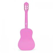 Chitara din lemn cu 6 corzi pentru copii, 86 x 31 cm, ecotoys hx18026-34 - roz edeedihx18026-34pink