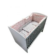 Lenjerie Dancing Bunny Gray-Pink 4+1 piese 120x60 cm MYK00089195