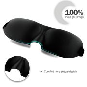 Masca de dormit, 3D, WAYA, Reglabila, 100% lumina blocata, Negru EKDEM-3D02