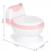 Olita pentru copii, insertie detasabila, perie inclusa ecotoys ha-p05 - roz edeediha-p05pink