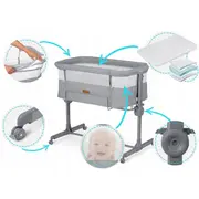 Patut cu laterala culisanta nukido nk-243 - gri edeedi724300