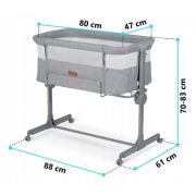 Patut cu laterala culisanta nukido nk-243 - gri edeedi724300