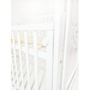 Patut pentru bebelusi, cu laterala culisabila, Bears + Saltea Cocos EKDps41874